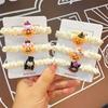 Halloween Sanrio Anel de Cabelo Fofo Doce Corda de Cabelo Desenho Animado Brotação Menina Grampo de Cabelo Abóbora Engraçada Acessórios de Cabelo Atacado