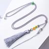Colgante de cristal Ámbar Esmeralda pequeño redondo cuerda Jade Bashan Ágata Amarilla con cuentas cordón fábrica directo mayoreo