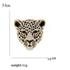 Moda Retro Europea y Americana Broche de Tigre Año Zodiacal del Tigre Pin Conmemorativo de Aleación de Diamante Unisex Corsage Decorativo