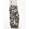 Pantalones deportivos UT cool casual transfronterizos para mujer, pantalones vintage con cordón, pantalones anchos de pierna larga estilo americano JUNEC para chicas modernas