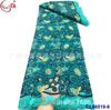 Vestido de noche de encaje multicolor soluble en agua con diamantes prensados, tela calada, tela de encaje con lentejuelas nupciales