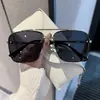 2025 Nuevas Gafas de Sol Azules Transparentes para Hombre Estilo Retro Doble Puente Gafas de Sol para Conducir Viaje Protección UV