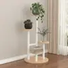 Estante de Flores Push-Pull para Sala de Estar Interior, Soporte para Macetas para Balcón, Estante de Flores de Hierro Forjado para Uso Doméstico, Estante de Almacenamiento Simple de Múltiples Niveles de Pie