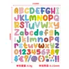 Diário DIY Transfronteiriço 26 adesivos de letras e números para decoração, adesivos de cartão de felicitações de desenho animado criativo, adesivos autoadesivos