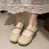 Zapatos Lolita de Cuero Redondos con Lazo Lindo Estilo Japonés Jk para Mujer Modelo Nuevo 2026 para Combinar con Faldas Zapatos Mary Jane