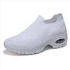 Processamento Personalizado de Sapatos Femininos, Tênis de Corrida com Amortecimento de Ar, Sapatos Preguiçosos Respiráveis de Tecido Voador, Sapatos Esportivos e Casuais de Uma Perna para Mulheres