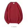 Sudadera de cuello redondo de tela saludable de doble cara, mercancía IP, hecha a medida para grupos culturales y creativos, con bordado e impresión directa de logotipos disponibles bajo pedido.