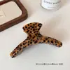 Pinza para el cabello de acetato con estampado de leopardo coreano para mujer, Goma para el cabello simple, Nuevo accesorio para el cabello para mujer