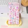 Adesivos de Pêssego Criativos de Desenho Animado que Brilham no Escuro para Cadernos Infantis, Adesivos de Papelaria 3D Fofos para Alunos do Ensino Fundamental, Atacado