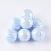 Contas Redondas de Abóbora Acrílicas Iridescentes Banhadas Feitas à Mão Contas Soltas Acessórios para Joias DIY Pulseira de Pulso Colar Miçangas