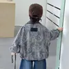 Chaqueta de Otoño para Niños 2026 Nueva Elegante y de Moda Abrigo de Primavera y Otoño para Bebé Chaqueta Moderna con Estampado de Leopardo para Niños Pequeños