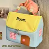 Bolsa de Cosméticos con Forma de Casa Pequeña Dopamina al por Mayor para Mujer, Neceser Portátil, Bolsa de Almacenamiento de Maquillaje Impermeable de Gran Capacidad