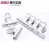 Deli 9526 Portaboletos Redondo #6 Portaboletos de Acero Inoxidable 6 Bolsas Clip de Hierro de 19 mm Archivador Clip Pequeño