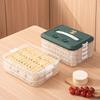Caja para Empanadillas de Gran Capacidad Especial para el Hogar Caja para Empanadillas Chaos Refrigerador Conservador de Huevos Caja Congeladora Almacenamiento Multicapa