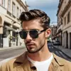 Gafas de Sol Nuevas Transfronterizas para Hombres y Mujeres, Cuadradas de Marco Delgado para Adelgazar Rostro Grande, Gafas de Sol de Medio Marco de Moda Anti-UV