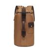 Nova Mochila Retro de Lona com Revestimento de Cola para Homens Cor Sólida Mochila de Viagem ao Ar Livre Grande Capacidade Fornecimento Transfronteiriço Europeu e Americano