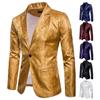 Traje de comercio exterior para hombre, estilo palacio, diseño de calle con estampado oscuro, chaqueta de traje entallada a juego con un botón.