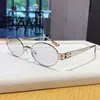Gafas de sol GM del mismo estilo de Wang Hedi para hombre, forma ovalada de color té vintage, gafas de sol metálicas estilo old money para mujer, protección solar de alta gama