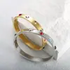 Pulseira personalidade europeia 12 signos pedra de nascimento banhada a ouro a vácuo 18K pulseira de aço inoxidável moda atacado no local