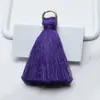 Poliéster Colorido Anillo de Hierro Grueso Tirador Sin Cabeza Borla Hecho a Mano Colgante de Abanico DIY Estilo Antiguo Marcapáginas Bolsita Borla Colgante