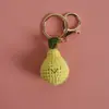 Nuevos Colgantes de Frutas Hechos a Mano de Ganchillo Estilo Verano, Llaveros de Hilo Tejido, Adornos Colgantes Exquisitos Terminados