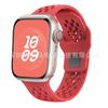 Adequado para Série 9/10/Ultra2 da Apple Pulseira de Silicone com Fivela Reversa de Malha Pulseira Esportiva Apple para iWatch