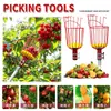 Colhedor de frutas de alta altitude para pomares e fazendas, com cabo telescópico estendido, não danifica a casca da fruta, bom ajudante para colher pêssegos, laranjas, etc.