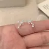 Brincos Pingente de Borboleta Zircônia Estilo Fada Inspirados em Design, Brincos Elegantes Frescos de Alta Qualidade, Acessórios de Orelha Gentis, Delicados e Românticos