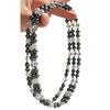 Outono e inverno Estilo Maillard alta qualidade Shijia noite escura pérola negra cristal branco natural colar corrente clavícula