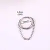 Anillo de Nariz Retro de Acero Inoxidable Moode Street Anillo para Hélice de Oreja Luna Serpiente Anillo Margarita Anillo Sin Costura Pendientes de Cadena Comercio Exterior