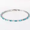 Pulsera de Tenis de Circonita Morada Simple de Lujo Europea y Americana Transfronteriza Aliexpress para Mujer, Versátil y al por Mayor del Fabricante