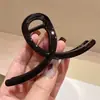Nuevo Clip de Tiburón 11cm Clip Grande Transparente para el Cabello con Gran Volumen Capilar y Clip de Cabello de Gama Alta para Mujeres en la Parte Posterior de la Cabeza