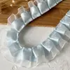 Accesorios de encaje de lunares azules forma de corazón materiales diy decoración accesorios para dobladillo volantes plisados cinta