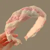 Diadema de Estilo Fresco de Lujo Ligero, Diseño de Esponja Fina, Accesorio para el Cabello de Gama Alta, Diadema de Colores para Mujeres, Venta al por Mayor, Diadema de Corona Alta para Lavarse la Cara