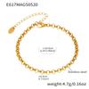 Azucarero Concha Marina Temporada de Verano Playa Colgante Multiaccesorio Pulsera DIY Pulsera de Acero Inoxidable Chapado en Oro Real de 18K