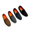 Mocasines de cuero con grano vintage desgastado transfronterizos STN de suela blanda sin cordones para hombre, zapatos casuales perezosos para el día a día