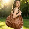 Bolsa Acordeão Bolsa de Compras de Supermercado Bolsa Tote Portátil Enrolável Bolsa Nuvem Bolsa de Armazenamento de Grande Capacidade Bolsa de Compras Dobrável