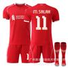 26 Liverpool Local Liga de Campeones No. 11 Camiseta de Salah No. 7 Veltz No. 9 Conjunto de Uniforme de Fútbol Rota de Isak