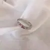 Anillo de textura cóncava-convexa simple estilo coreano anillo abierto de alta calidad anillo acanalado martillado para el dedo índice ajustable personalizado para mujer