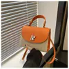 Bolsos para Mujer 2024 Verano Nuevo Estilo Bolso Caja de Paja Moda Cerradura de Flor Bolso Cuadrado Pequeño de Hombro Cruzado Bolso Mensajero para Mujer