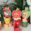 Caixa de Natal Nova da Apple Copo de Natal Desenho Animado Criativo Copo de Mão Design Original Caixa de Presente Embalagem de Presente com Flores