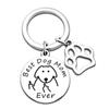 Pet Memorial Melhor cão mãe cão memorial chaveiro de aço inoxidável