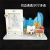 Soporte acrílico multi-inserto DIY figura de doble inserto decoración de escritorio mercancía de anime transparente shaker al por mayor