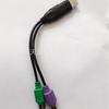 Adaptador de teclado y ratón USB a PS2, compatible con escáner, pistola PS2 a USB, cable adaptador USB a PS2
