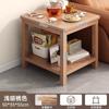 Mesa de Centro com Sensação de Luxo Leve e de Alto Padrão, Mesa Quadrada Pequena, Mesa Lateral, Gabinete Lateral, Estante de Armazenamento Estilo Chinês Novo, Mesa Simples para Uso na Sala de Estar
