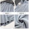 Shorts jeans feminino verão cintura alta fina Coringa slim calças casuais soltas larga perna calças fábrica atacado