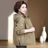 Casaco de Primavera para Mulheres acima de 50 anos, Novo Estilo 2026, Moda para Mulheres de Meia-Idade e Idosas, Corta-vento Casual, Jaqueta Estilosa