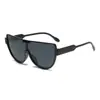Gafas de Sol 2025 Nuevas de Verano para Mujer Anti-UV de Gama Alta Estilo Celebridad de Internet Estilo Ins Cara Redonda Cara Grande Look Adelgazante-