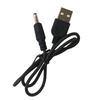 Cable de Carga USB a Recto Dc3.5 Cable de Carga de Extensión de Alimentación CC USB a Orificio Redondo Dc3.5 Carga Rápida