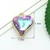 Accesorios de joyería transfronterizos, redondos, en forma de corazón, en forma de diamante, joyería DIY, accesorios de joyería DIY de aleación de alta gama de lujo ligero, fabricante